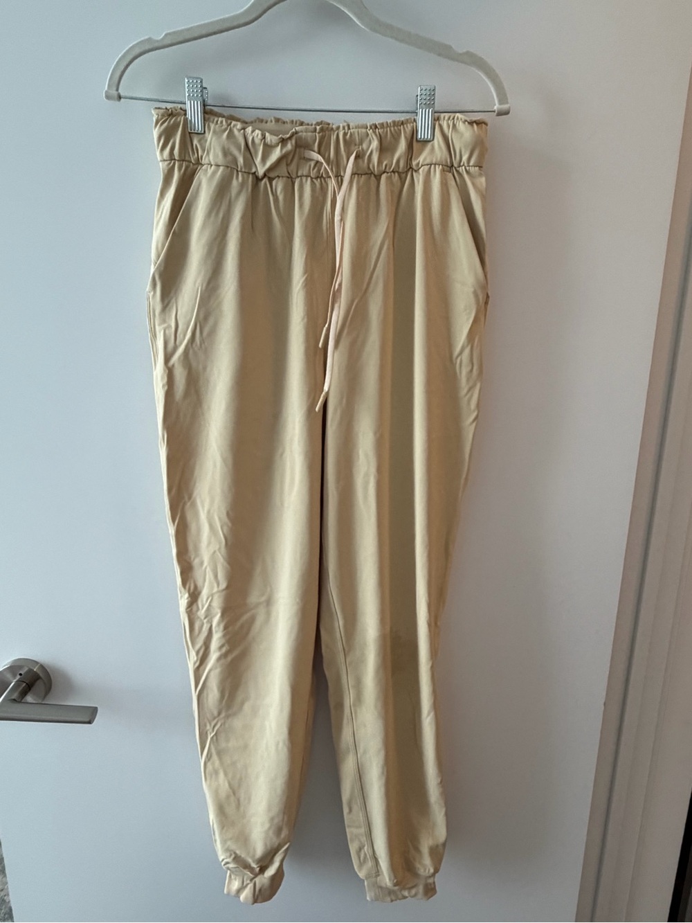 lululemon athletica Light Beige Drawstring Joggers